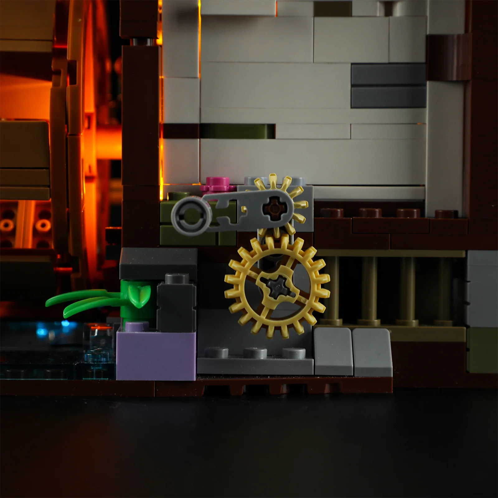 F9061_Medieval Water Mill_Mittelalterlicher Wassermühle_lumibricks_lightbricks12