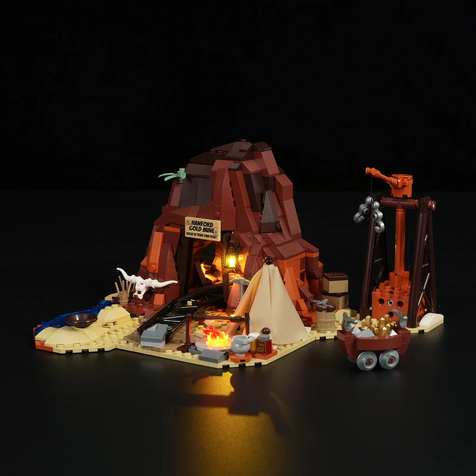 F9077_Old West Gold Mine_Goldmine des Wilden Westens_lumibricks_lightbricks2