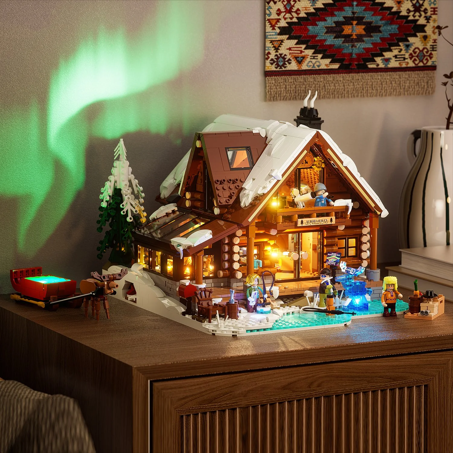 L9090_Aurora Cabin_Aurora-Hütte_Lumibricks_lightbricks3